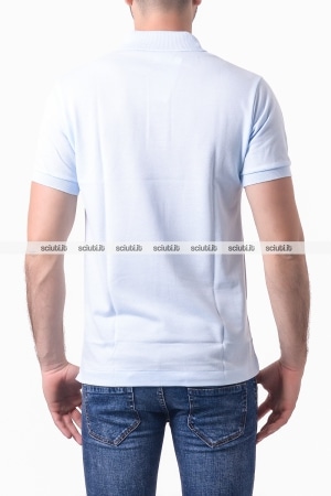 Polo Lacoste uomo celeste chiaro petit pique classic fit