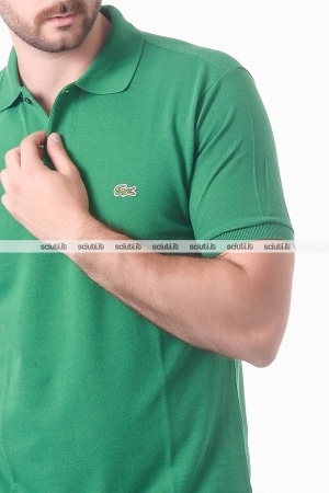 Polo Lacoste uomo petit pique verde roquette