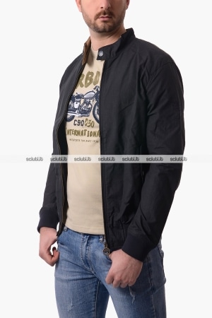 Giubbotto Barbour uomo blu scuro International rectifier Harrington