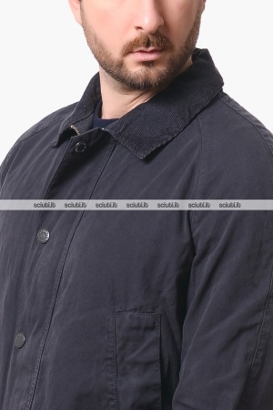 Giacca Barbour uomo blu scuro Ashby casual