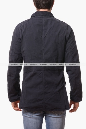 Giacca Barbour uomo blu scuro Ashby casual