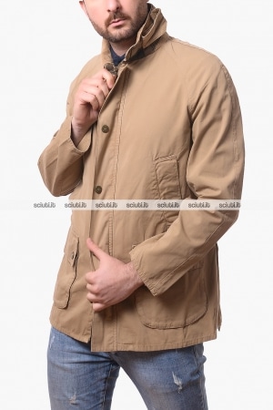 Giacca Barbour uomo beige Ashby casual
