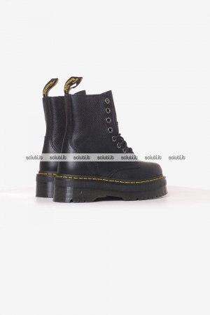 Stivaletti Dr Martens donna neri Jadon III platform in pelle opaca