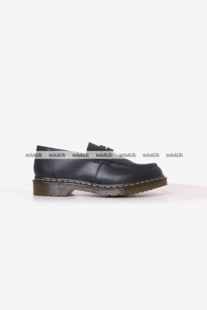 Mocassini Dr Martens uomo neri Penton in pelle opaca