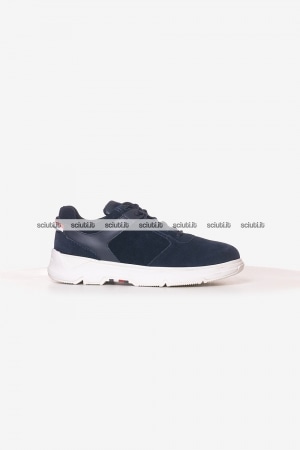 Scarpe Tommy Hilfiger uomo blu scuro in pelle scamosciata