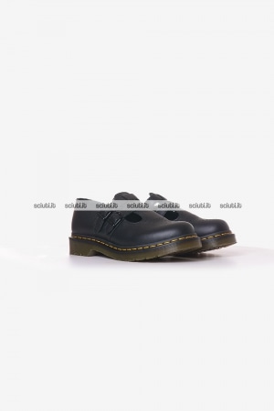 Scarpe Dr Martens donna nere Mary Jane in pelle
