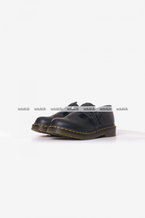 Scarpe Dr Martens donna nere Mary Jane in pelle