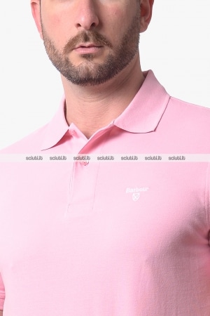 Polo Barbour uomo rosa lightweight sports