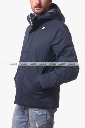 Giubbotto Kway uomo blu scuro Jacko twill marmotta