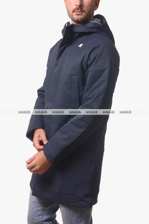 Parka Kway uomo blu scuro Jarno twill marmotta