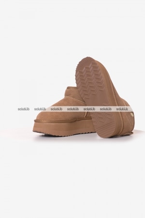 Stivaletti Liu Jo donna beige scuro Jane in suede platform