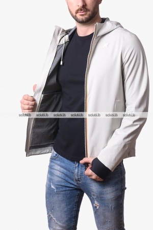 Giubbotto Kway uomo beige chiaro Jacko bonded jersey
