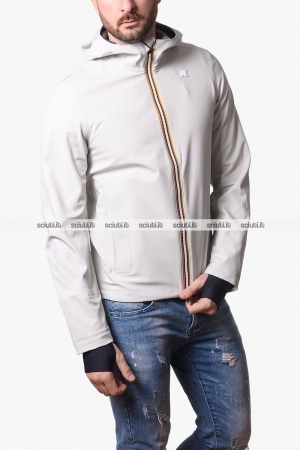 Giubbotto Kway uomo beige chiaro Jacko bonded jersey