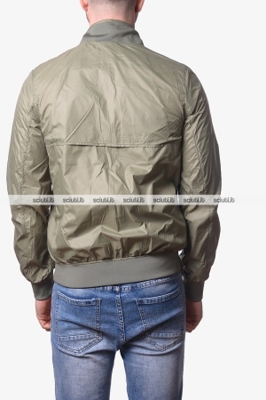 Giubbotto Kway uomo blu scuro verde reversibile Arsene plus 2 double