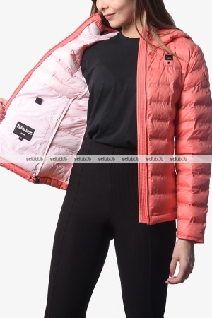 Piumino Blauer donna rosa corallo leggero Ellis