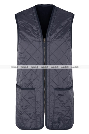 Smanicato Barbour uomo blu scuro polar trapuntato