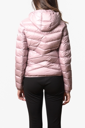 Piumino Colmar donna rosa pesante con cappuccio
