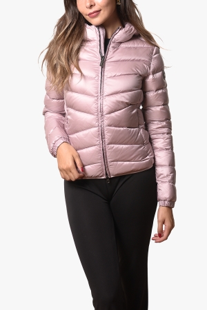 Piumino Colmar donna rosa pesante con cappuccio
