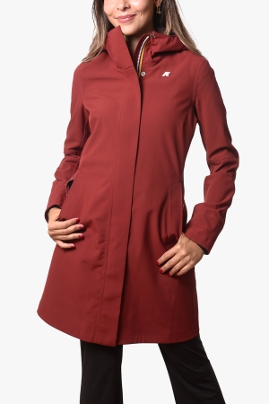 Giubbotto lungo Kway donna rosso Stephy bonded