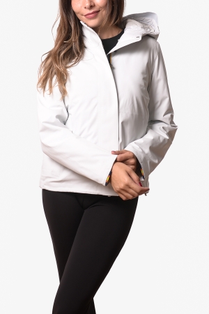 Giubbotto Kway donna bianco pesante Tale bonded padded