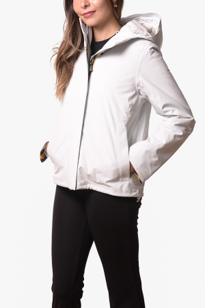 Giubbotto Kway donna bianco pesante Tale bonded padded