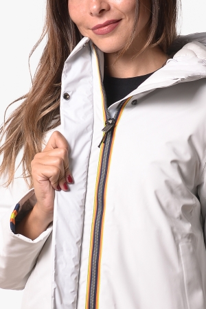 Giubbotto Kway donna bianco pesante Tale bonded padded