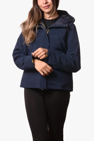 Giubbotto Kway donna blu scuro pesante Tale bonded padded