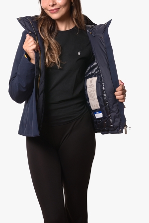 Giubbotto Kway donna blu scuro pesante Tale bonded padded