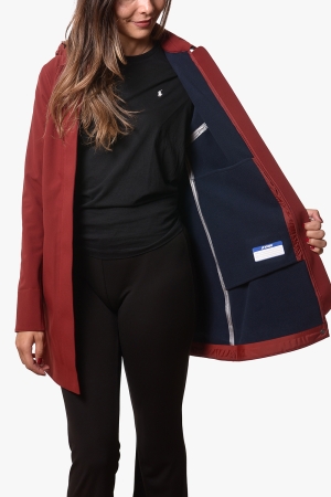 Giubbotto lungo Kway donna rosso Mathy bonded