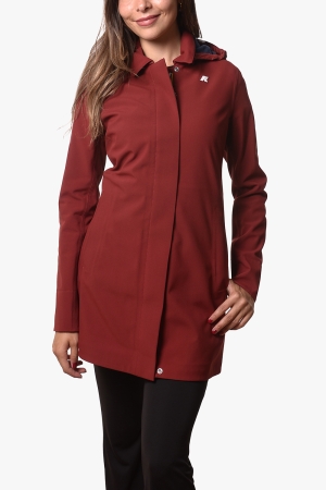 Giubbotto lungo Kway donna rosso Mathy bonded