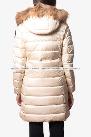 Piumino lungo Blauer donna bianco panna pesante Kristin in piuma
