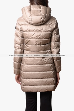 Piumino lungo Blauer donna beige pesante Agnes