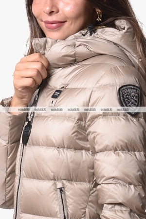 Piumino lungo Blauer donna beige pesante Agnes