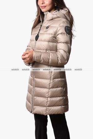 Piumino lungo Blauer donna beige pesante Agnes