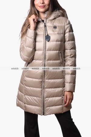 Piumino lungo Blauer donna beige pesante Agnes