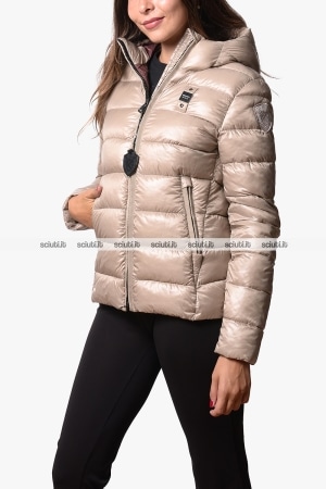 Piumino Blauer donna beige eco Caroll
