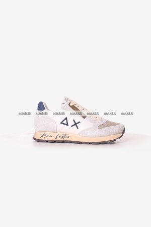 Scarpe SUN68 uomo bianco panna Tom vintage