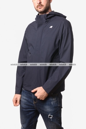 Giubbotto Kway uomo blu scuro Jacko Stretch 2L
