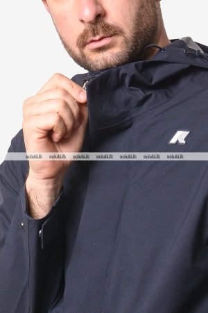 Giubbotto Kway uomo blu scuro Jacko Stretch 2L