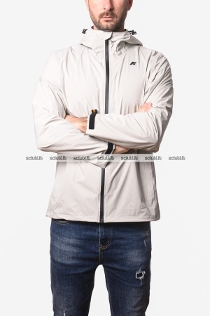 Giubbotto Kway uomo beige ultaleggero Charmain Travel
