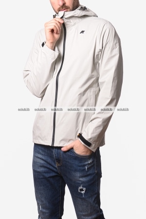 Giubbotto Kway uomo beige ultaleggero Charmain Travel