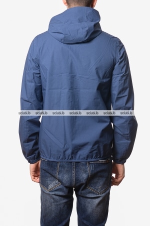 Giubbotto Kway uomo blu insignia Jack stretch dot