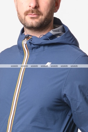 Giubbotto Kway uomo blu insignia Jack stretch dot