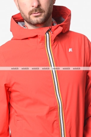 Giubbotto Kway uomo rosso Jack stretch dot