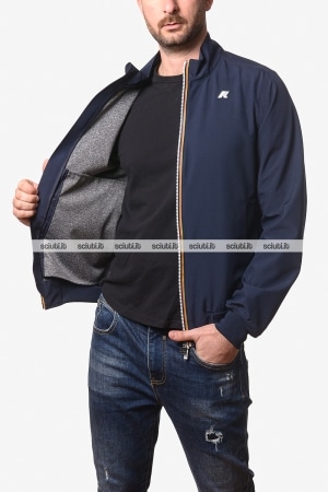 Giubbotto Kway uomo blu scuro Arsene bonded jersey