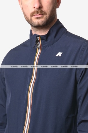 Giubbotto Kway uomo blu scuro Arsene bonded jersey