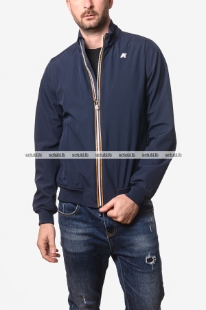 Giubbotto Kway uomo blu scuro Arsene bonded jersey