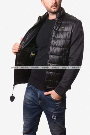 Giubbotto Blauer uomo nero bitessuto Hebron