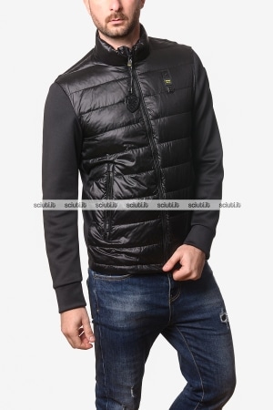 Giubbotto Blauer uomo nero bitessuto Hebron