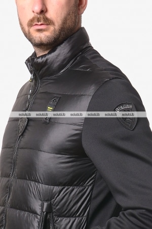 Giubbotto Blauer uomo nero bitessuto Hebron